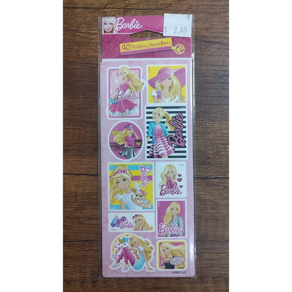 Stickety-Doo-Da Barbie Doll Stickers Autocollants 40 Ct American Greetings
